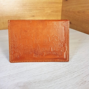 Alte Geldbörse, Leder Geldbörse, Vintage 1970er Jahre Ledertasche, Kleine Leder geldbörse, Damen Leder Geldbörse, Vintage Geldbörse