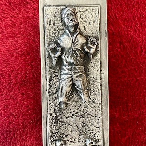 Star Wars Han Solo in Carbonite Magnet - Aged Silver