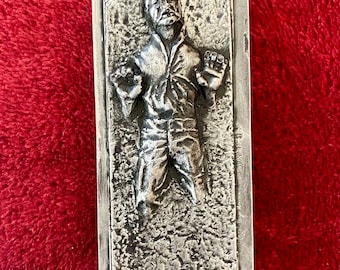 Star Wars Han Solo in Carbonite Magnet - Aged Silver