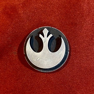 Star Wars Rebel Alliance Insignia Magnet - Aged Silver Finish