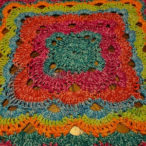 Colorful Crocheted Baby Blanket