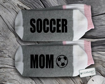 Soccer Mom, SUPER SOFT Novelty Word Socks.