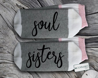 Soul Sister, SUPER SOFT Novelty Word Socks.