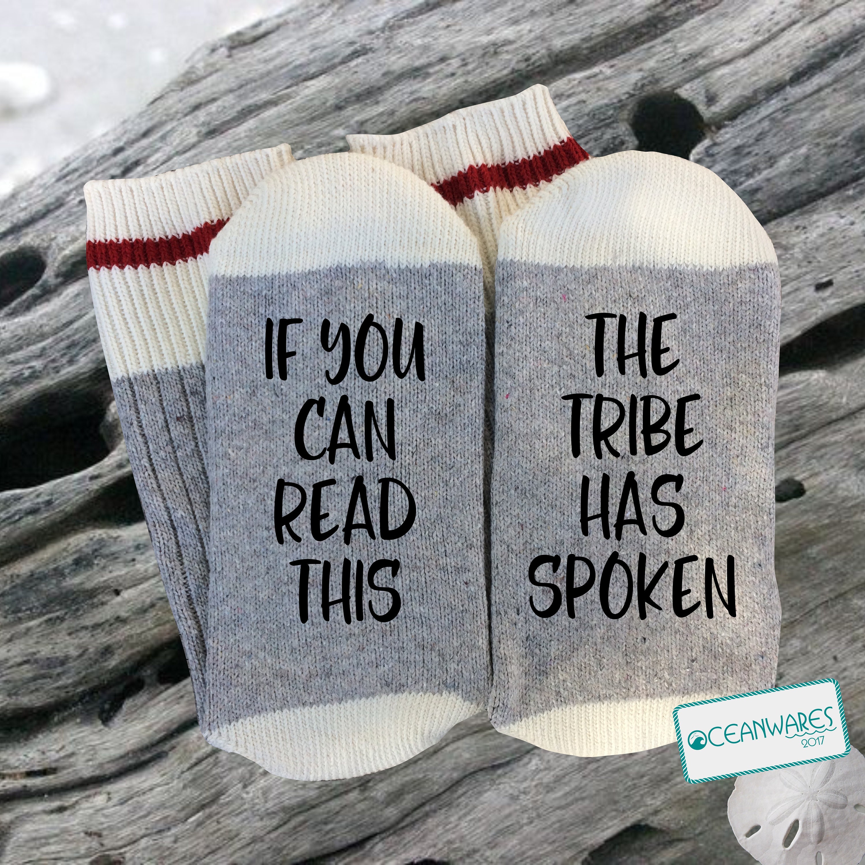 The Tribe Has Spoken Survivor SUPER SOFT Novelty Word Socks | Etsy