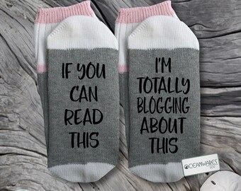 Blogging Gift, I am totally blogging about this, SUPER SOFT Novelty Word Socks.