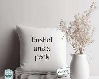 Bushel and a Peck Throw Pillow from the Simple Statements Collection, Elevate your Warmth,