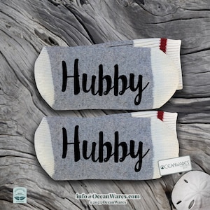 Hubby, Groom, Husband, Wedding, SUPER SOFT Novelty Word Socks.