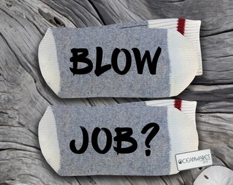 Blow Job, SUPER SOFT Novelty Word Socks.