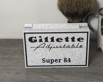 Gillette Super 84 Rasierhobel Etui - Klingenbank - Stand Ver 2