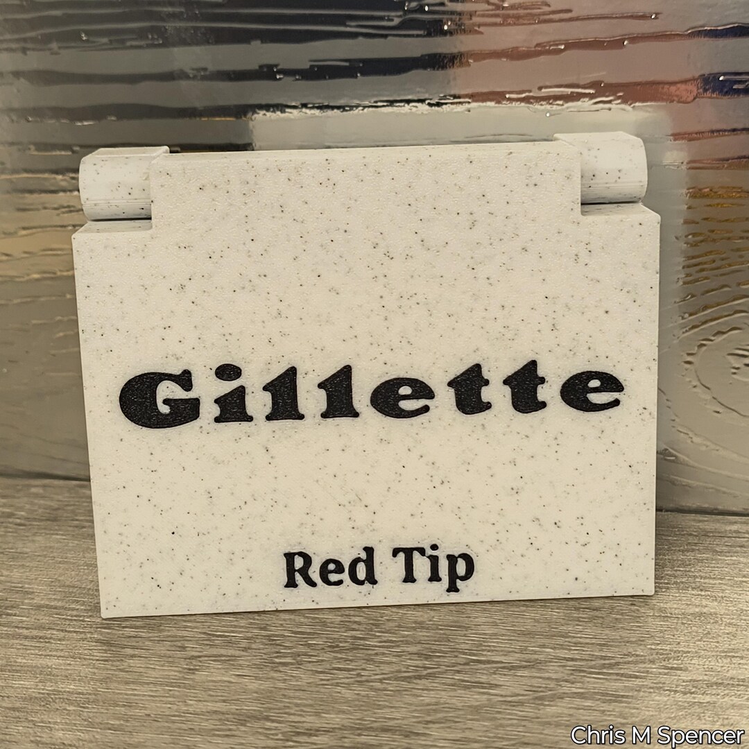 Gillette Red Tip Safety Razor Travel Case With Blade Bank ...