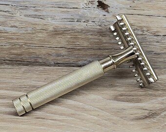 Gillette British NEW Flat Bottom Long Comb England Vintage Safety Razor - Replated Mirror Nickel - Shave Ready - It's NEW Again!