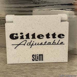 Gillette Slim Adjustable/Aristocrat Razor Case: USA Made