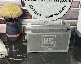 Henson AL13++ Ti22 Safety Razor Travel Case - Blade Bank - Stand - Personalized