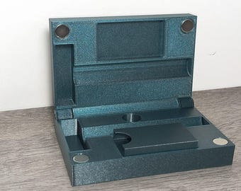 Universal Safety Razor Travel Case With Blade Bank Stand - Personalized or Plain