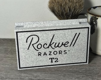 Rockwell T2  Safety Razor Case - Blade Bank - Stand Ver 2