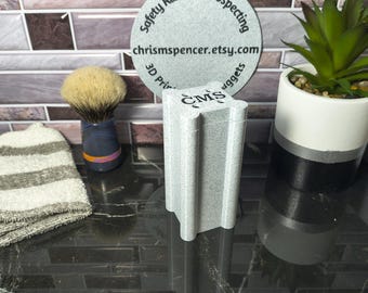 Universal Shave Brush Travel Case with Magnetic Latch Customized To Fit Your Brush Personalized