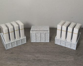 3-tlg. Double Edge Rasierklinge / Tuck / Grundplatte Aufbewahrungsbox W / Gebrauchte Klinge Halter