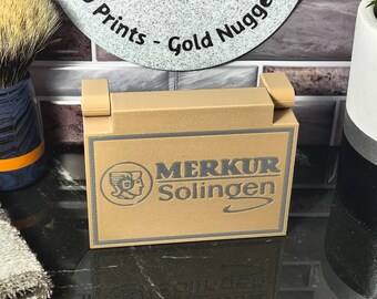 Merkur Fortschritt Rasierhobel Reiseetui - Klingenbank - Ständer - Individualisierbar