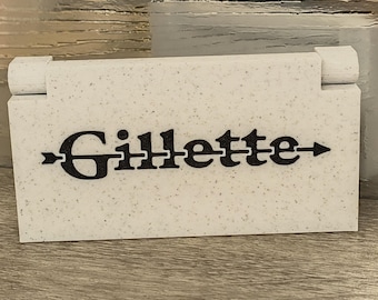 Gillette 3 Piece Old Type/Tech Safety Razor Case: USA Made