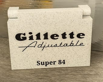 Gillette Super 84 Adjustable Safety Razor Case: USA Made