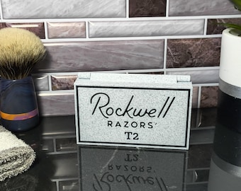 Rockwell T2  Safety Razor Case - Blade Bank - Stand Ver 2
