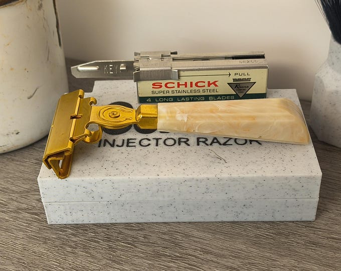 Schick Injector Razor Timeline Schick Injector E NOS Safety Razor - Original Plating: New Travel Case ...