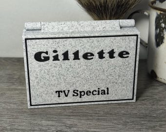 Estuche especial para maquinilla de afeitar Gillette TV - Banco de cuchillas - Versión con soporte 2