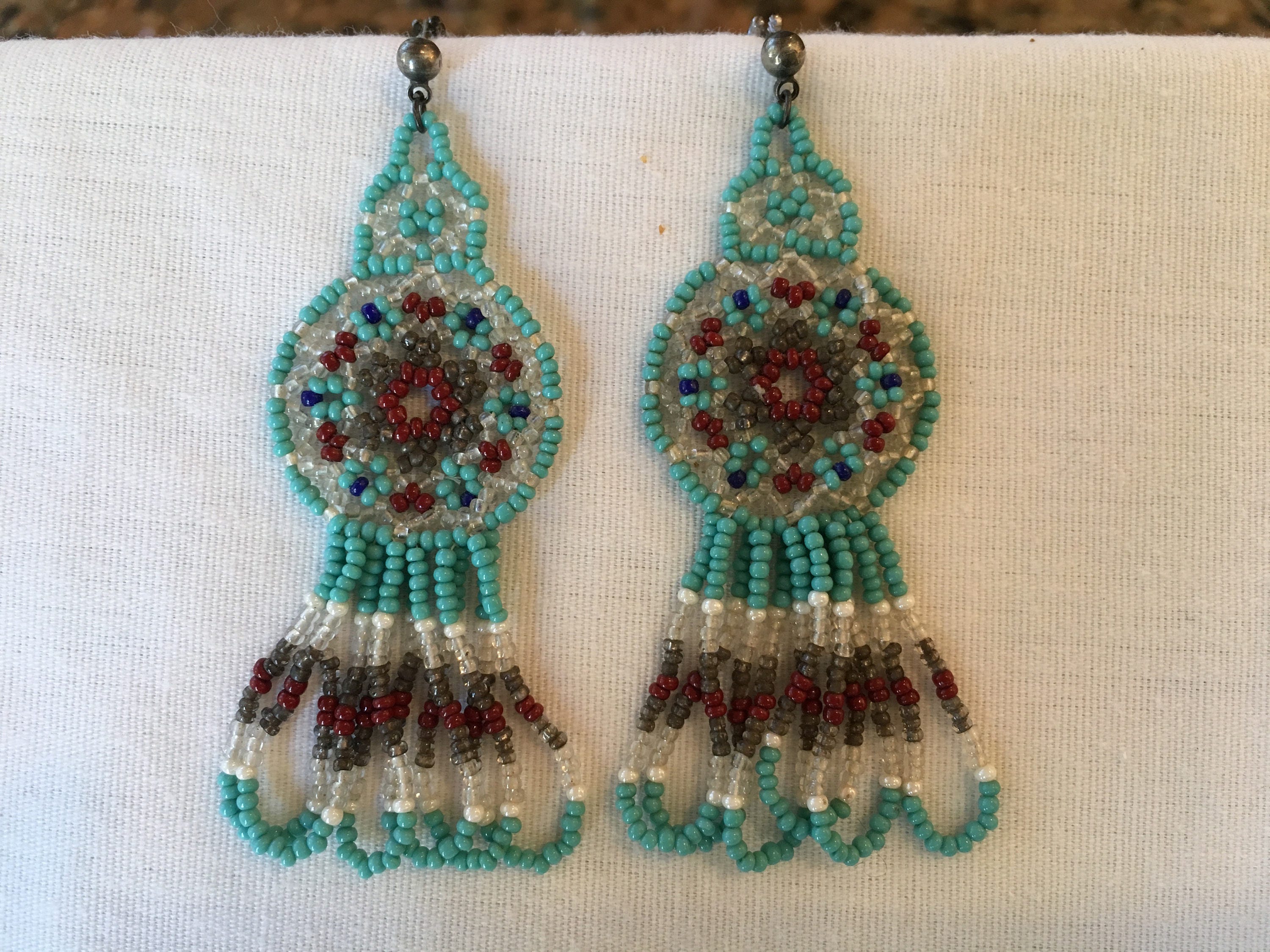 Southwest Style Beaded Earrings Etsy UK
