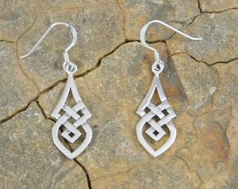 Sterling Silver Celtic Knot Earrings Irish Earrings Celtic Earrings Irish jewelry