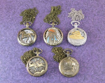 Pocket Watches Lot (01) of 5 Vintage new old stock