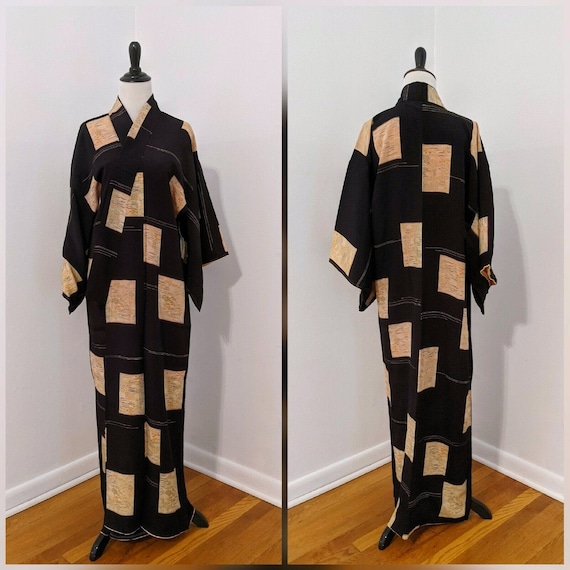 Shikishi Kimono | 1940s WWII-Era Vintage Japanese