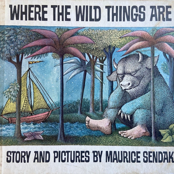 FIRST EDITION; Where The Wild Things Are; by Maurice Sendak; 1963; Beautifully Illustrated Children's Book, Scarce Find Collectible Antique