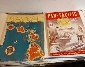 Beautiful Collection of Hawaiian Culture and History; 17 Antique and Vintage Hawaii Magazines and Booklets; Dated between 1906 and 1943
