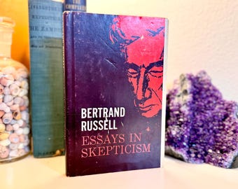 First Edition; Essays in Skepticism by Bertrand Russell; 1962; Philosophy Philosopher Essays Vintage Collectible Book