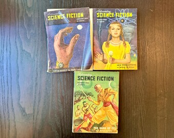 1950 Astounding Science Fiction Vintage Books (January, March, October 1950); Collectible First Edition; Buy As Set-of-3 or Buy Individually