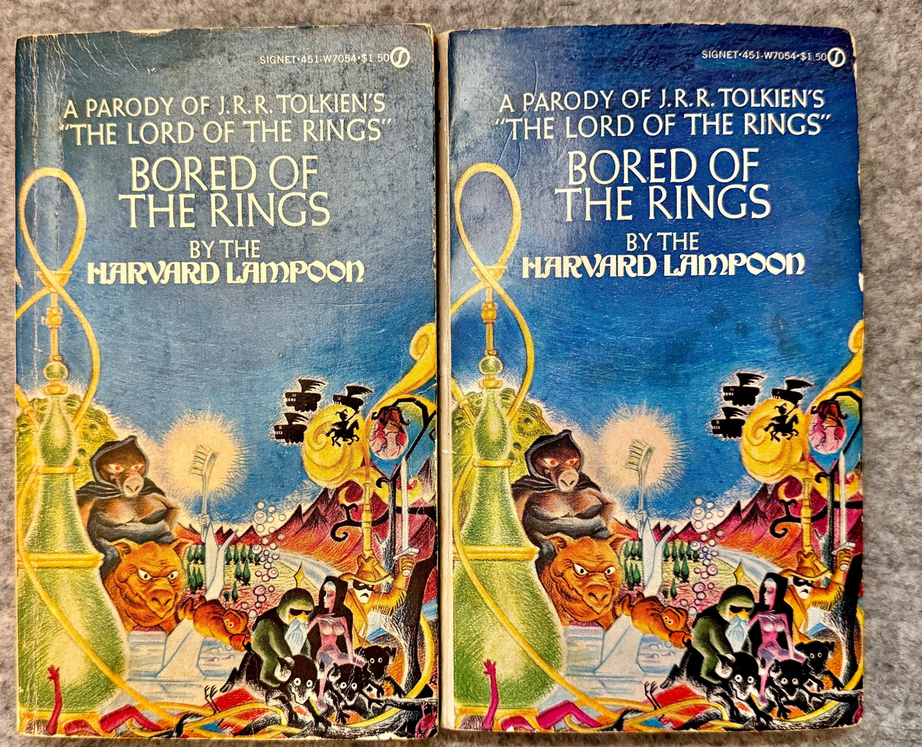 Bored of the Rings; Parody of Tolkiens Lord of the Rings; by the