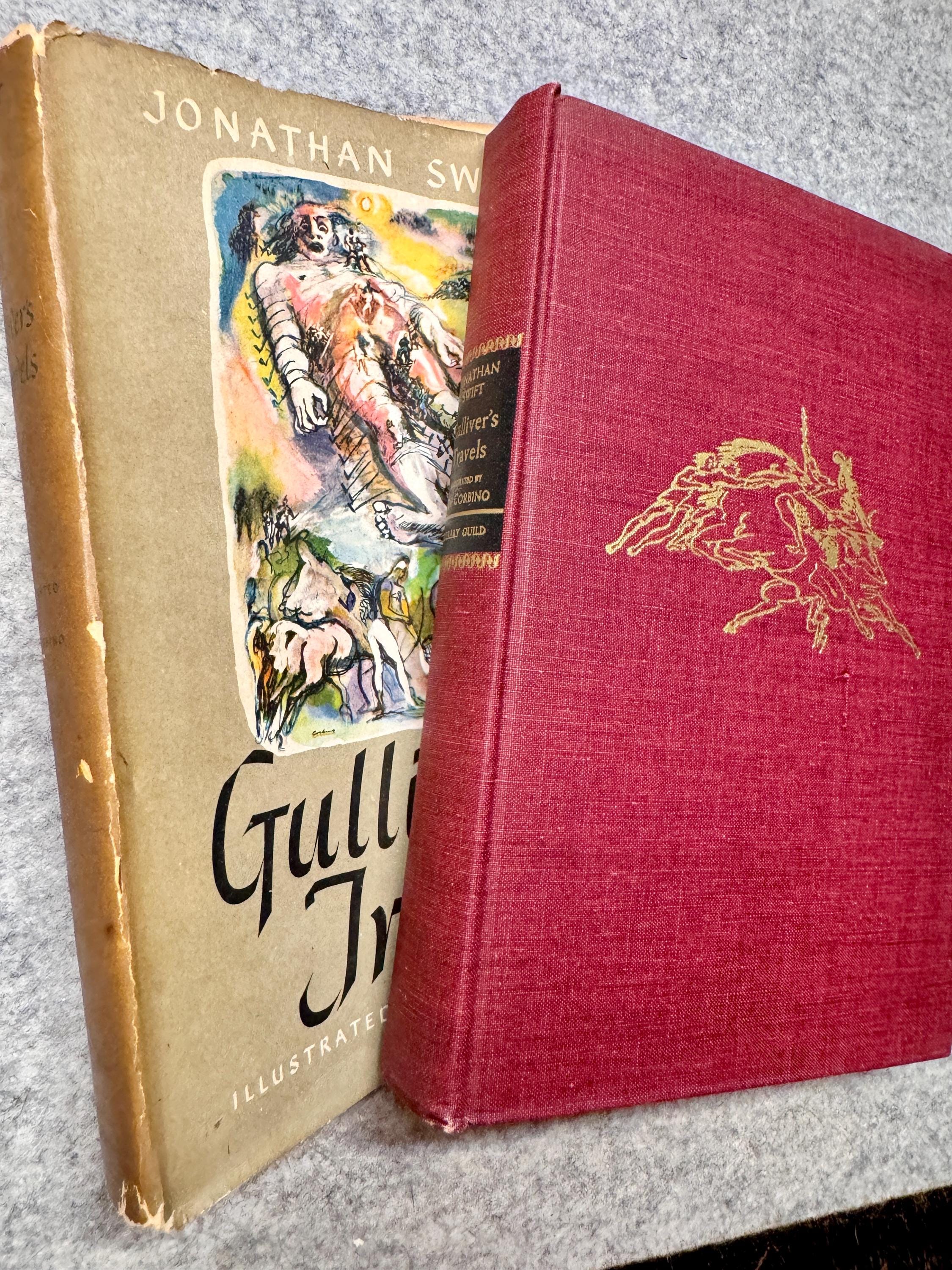 ジョナサン・スウィフト著『ガリバー旅行記』カラーイラスト入り、1945