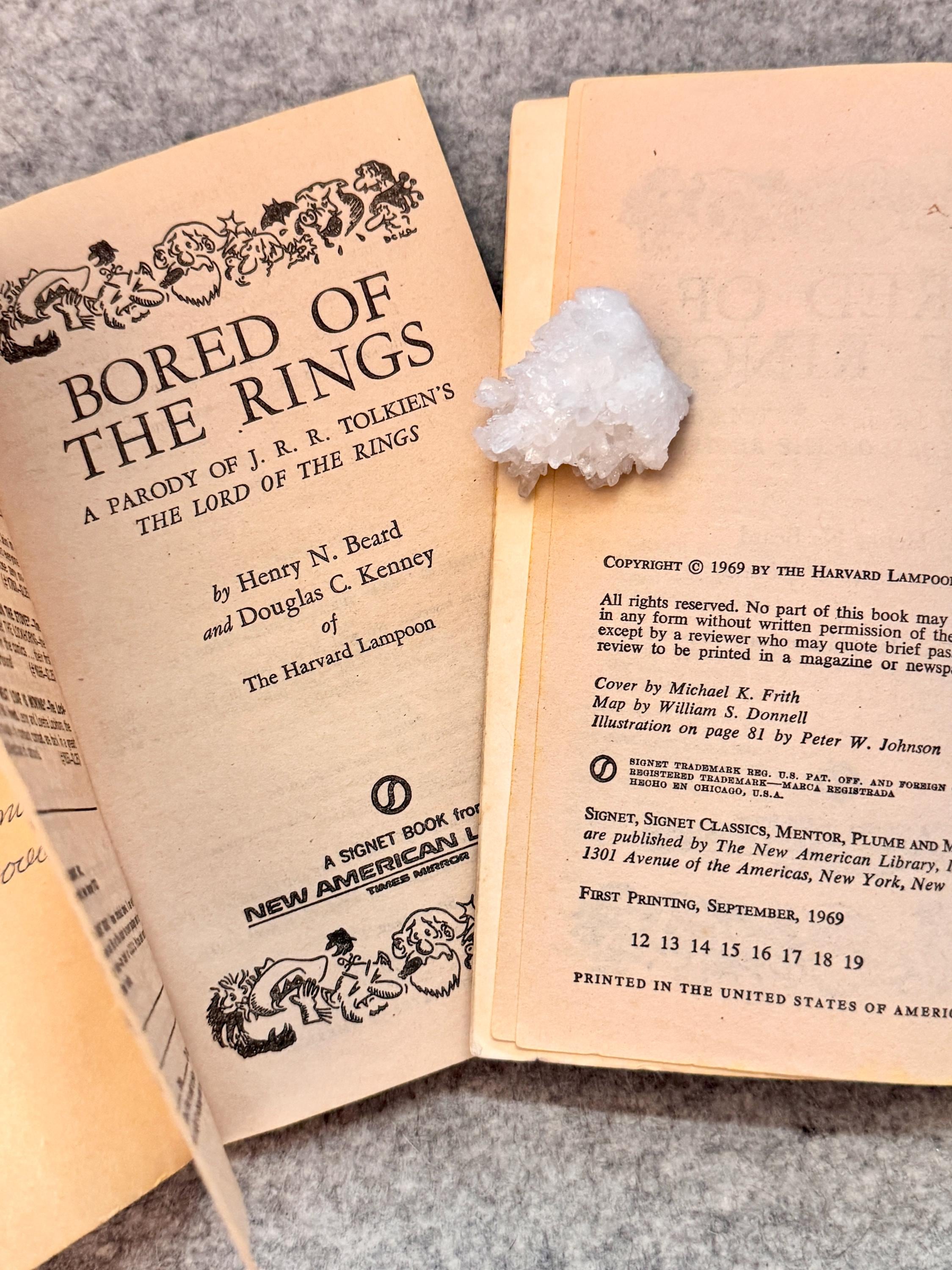 Bored of the Rings; Parody of Tolkiens Lord of the Rings; by the