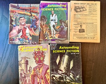 Collectible 1958 Astounding Science Fiction Magazine: Vintage Sci-Fi