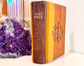 Antique Large Leather bound Bible - 1880 - Oxford University