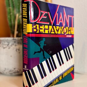 FIRST EDITION-First Printing; Deviant Behavior by Earl Emerson; 1988 Vintage Collectible Mystery Novel; Rare Find Vintage Book