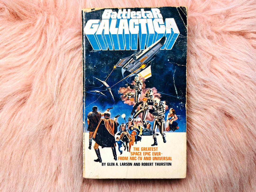 Battlestar Galactica by Glen Larson - Vintage 1978 Sci-fi Paperback - Etsy