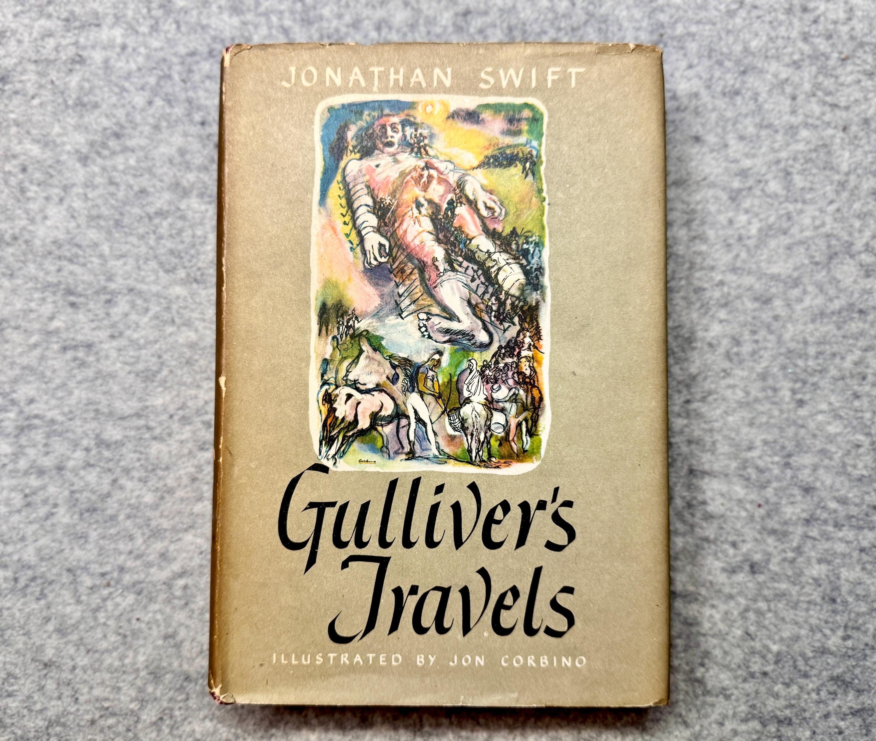 ジョナサン・スウィフト著『ガリバー旅行記』カラーイラスト入り、1945
