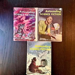 1957 Astounding Science Fiction Vintage Books (April, May, June 1957); Collectible First Edition; Buy As Set-of-3 or Buy Individually