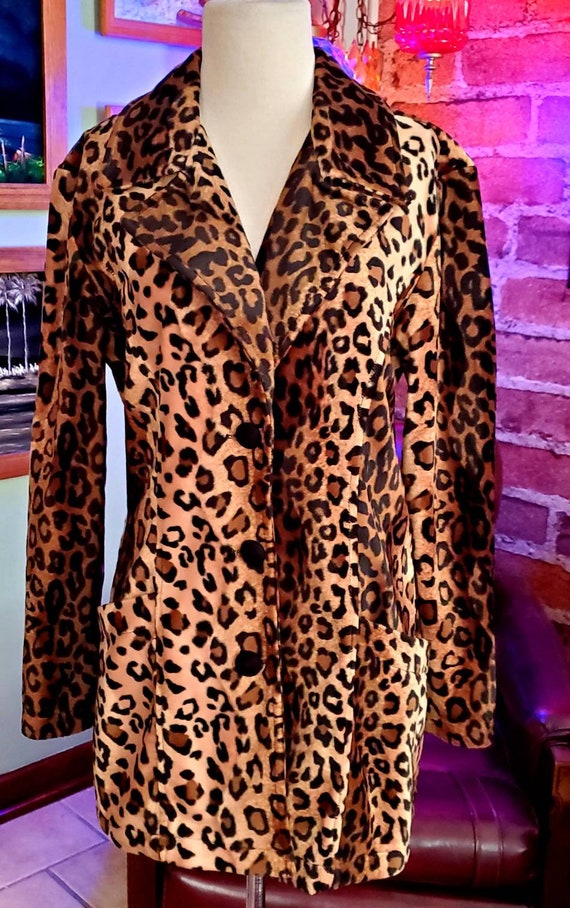 Vintage Frederick's Of Hollywood Leopard Print Jac