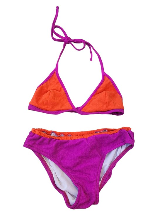 vintage swimsuit top purple Gem