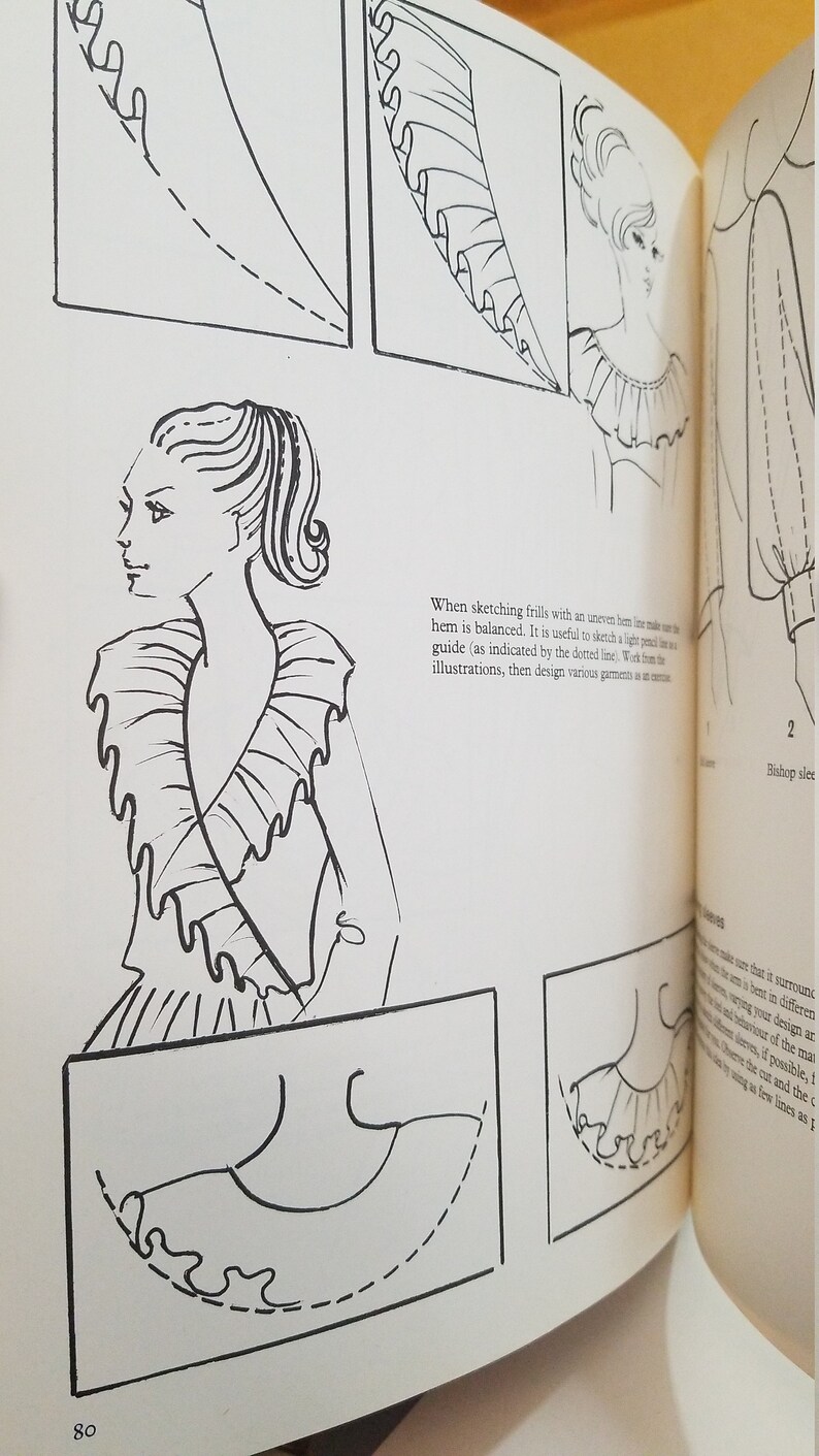 Fashion Design Drawing by Patrick John Ireland 1970 1971 1975