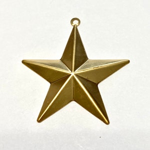 Tin Star Pendant, Tin Star Charm, Tin Star for Mobile - 3 pieces