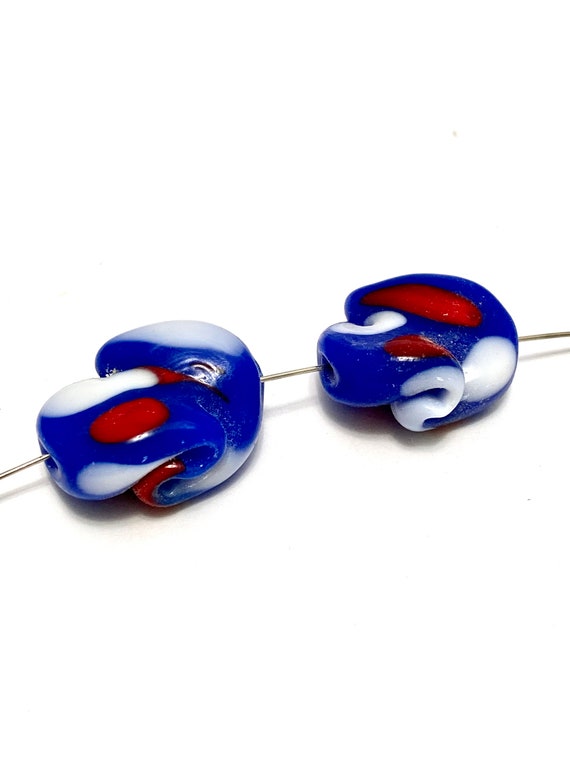 50 Pcs Vintage Japanese Cherry Brand Light Blue Turquoise 8mm Baroque Glass Beads 3 thumbnail image