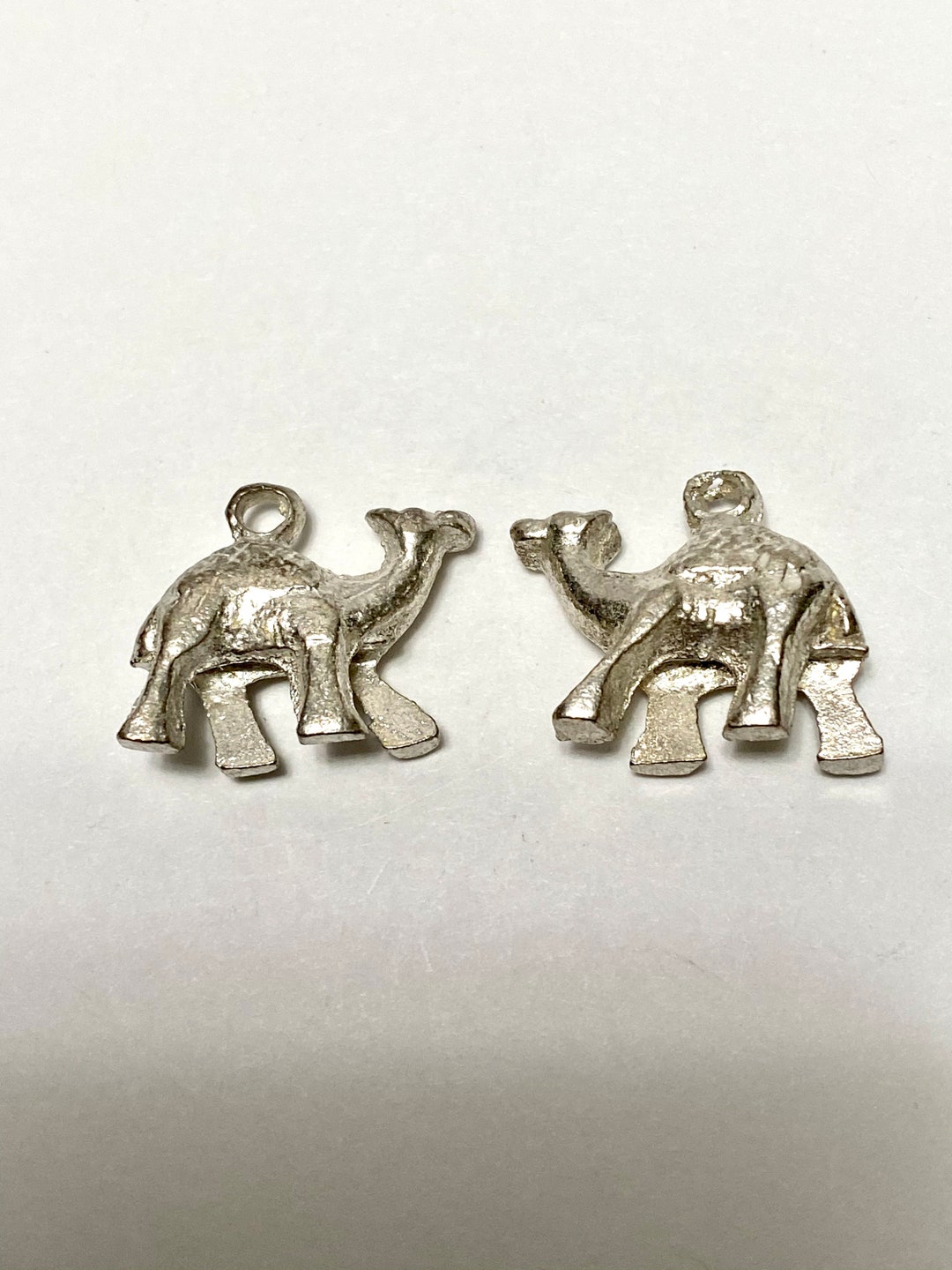 Silver Plated Camel Pendants, Silver Plated Camel Charms - 12 Pieces ...